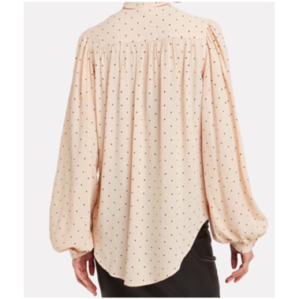 Equipment Square Patterned Silky Blouse With Remo… - image 4